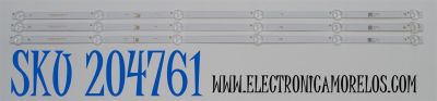 KIT DE LEDS ORIGINAL PARA TV RCA 3 PIEZAS / NUMERO DE PARTE SQY39.5A114 / HRS_SQY39.5A114_3X6_2W_MCPCB / AE0110478 / Y-05L-Y1-JM2 / PANEL V400HJ6-PE1 / MODELO RT4038 / 4017ST2  / L-4017ST2 / 40LEM