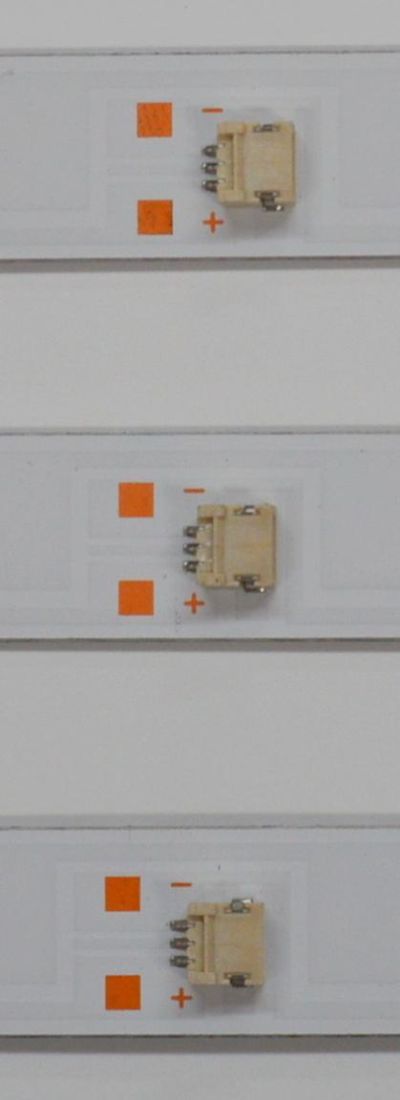 KIT DE LEDS ORIGINAL PARA TV RCA 3 PIEZAS / NUMERO DE PARTE SQY39.5A114 / HRS_SQY39.5A114_3X6_2W_MCPCB / AE0110478 / Y-05L-Y1-JM2 / PANEL V400HJ6-PE1 / MODELO RT4038 / 4017ST2  / L-4017ST2 / 40LEM - Imagen 3