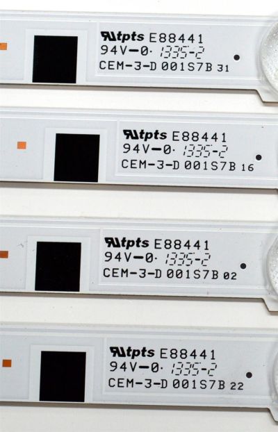 KIT DE LEDS ORIGINAL PARA TV SAMSUNG 4 PIEZAS / NUMERO DE PARTE BN96-25298A / SAMSUNG 2013SVS28H 8 REV1.8 130103 / 25298A / 2013SVS28H 8 REV1.8 / 001S7B / CEM-3-D / MODELO UE28F4000AS / HG28EB670 / UE28F4000 / UE28F4000AW / HG28EB460BW - Imagen 4