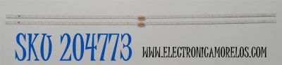 KIT DE LEDS ORIGINAL PARA TV SAMSUNG 2 PIEZAS / NUMERO DE PARTE BN96-45913A / LM41-00613A / L1_NU7.1/7.3 E5_CDM_S20(2) R1.2_S1C_100 / 45913A / PANEL CY-CN055HGLV2H / MODELO LH55WM / LH55Q / LH55B / HG55E / HG55R / HG55N / HG55AJ / UA55TU / UE55NU / GU55TU