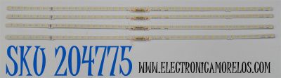 KIT DE LEDS ORIGINAL PARA TV SAMSUNG 4 PIEZAS / NUMERO DE PARTE S2Q6-750SM0-R0 / GS/ALZ / PANEL CY-QD075HGHV1H / DISPLAY ST7461D03-1 V2.1 / MODELO QN75Q60BAFXZA / QN75Q60DDFXZA / QN75Q60DDFXZA CA02