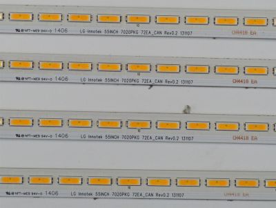 KIT DE LEDS ORIGINAL PARA TV SONY 4 PIEZAS / NUMERO DE PARTE 55INCH 7020PKG / LG INNOTEK 55INCH 7020PKG 72EA_CAN REV0.2 131107 / MODELO XBR-55X900B / XBR55X900B - Imagen 2