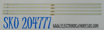KIT DE LEDS ORIGINAL PARA TV SAMSUNG 4 PIEZAS / NUMERO DE PARTE BN96-48378A / V9R8-820SM0-R0 / 48378A / V9R8-820SM0-R0(18.12.27) / MODELO UN82RU800DFXZA / UN82RU8000FXZC / UN82RU8000FXZA FA01 / UN82RU9000FXZA / LH82QEREBGCXZA / LH82QEREBGCXGO