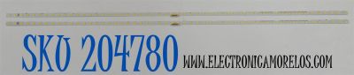 KIT DE LEDS ORIGINAL PARA TV SAMSUNG 2 PIEZAS / NUMERO DE PARTE BN96-46032A / 19Y_RU8K_STC650AC2_7020UCD_54LED_REV1.0_BN96-46032A / 46032A / E466169 / XY-MC / MODELO UA65RU7400 / UE65NU7500 / UE65NU7675 / UE65RU8000 / UN65RU800 / UE65NU7470 / UN65NU740