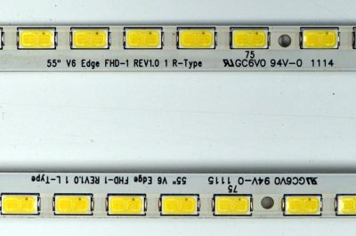 KIT DE LEDS ORIGINAL PARA TV LG 2 PIEZAS / NUMERO DE PARTE 55" V6 EDGE FHD-1 / 55" V6 EDGE FHD-1 REV1.0 1 R-TYPE / 55" V6 EDGE FHD-1 REV1.0 1 L-TYPE / MODELO 55LW5300-UC.AUSYLUR / 55LW5700-UE / 55LW5600-UA / M3D550SR - Imagen 4