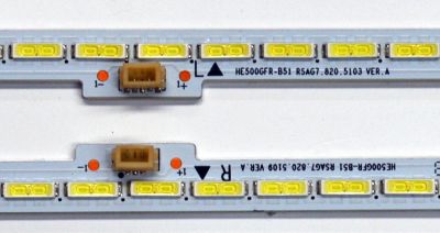 KIT DE LEDS ORIGINAL PARA TV HISENSE 2 PIEZAS / NUMERO DE PARTE HE500GFR-B51 / RSAG7.820.5103 VER.A / RSAG7.820.5109 VER.A / PANEL HE500HF-B52\PW1 / MODELO 50K360G / 50K610GW / LED50K360J  - Imagen 2