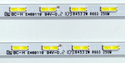 KIT DE LEDS ORIGINAL PARA TV SAMSUNG 2 PIEZAS / NUMERO DE PARTE BN96-52595A / AU8K/9K_STC550F96_7020_2IN1_48LEDS_REV1.0_201020 BN96-52595A C / 8453 2W R603 25UM / E469119 / MODELOS UE55AU / UN55AU / HG55AU / QN55Q / UN55CU / UN55AU / GU55AU / UA55AU - Imagen 3