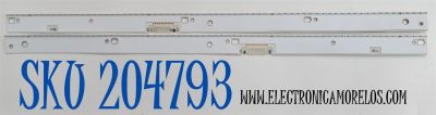 KIT DE LEDS ORIGINAL PARA TV SAMSUNG 2 PIEZAS / NUMERO DE PARTE BN96-44940A / BN96-44941A / S_MU_49_FL70_L68_REV1.2_161129_0.6_4.20_LM41-00401A / S_MU_49_FL70_R68_REV1.2_161129_0.6_4.20_LM41-00402A / 44940A / 44941A / MODELO QN49Q6FAMFXZA / QN49Q6FAMFXZC