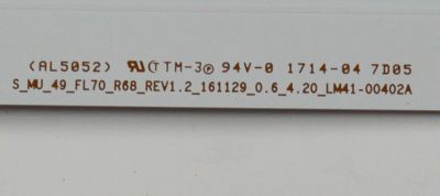 KIT DE LEDS ORIGINAL PARA TV SAMSUNG 2 PIEZAS / NUMERO DE PARTE BN96-44940A / BN96-44941A / S_MU_49_FL70_L68_REV1.2_161129_0.6_4.20_LM41-00401A / S_MU_49_FL70_R68_REV1.2_161129_0.6_4.20_LM41-00402A / 44940A / 44941A / MODELO QN49Q6FAMFXZA / QN49Q6FAMFXZC - Imagen 4