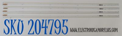 KIT DE LEDS ORIGINAL PARA TV SONY 4 PIEZAS / NUMERO DE PARTE NLAC40233 / NLAC40233L / NLAC40233R / AST233R-42A1 / AST233L-42A1 / 3032402-213 / 3040204-213 / MODELO KD-55X8500A / KD55X8500A / XBR-55X850A / XBR55X850A / XBR-55X905A / XBR55X905A