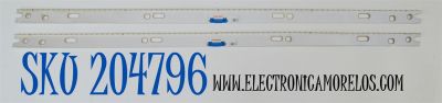 KIT DE LEDS ORIGINAL PARA TV SAMSUNG 2 PIEZAS / NUMERO DE PARTE BN96-45623A / V8NU-650SM0-R1 / 45623A / MODELO UE65NU8079TXZG / UE65NU8075TXXC / UE65NU8072TXXH / UE65NU8042TXXH / UE65NU8040TXZG / UE65NU8040LXXN / UE65NU8000UXCE / UE65NU8000TXZT