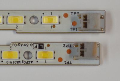 KIT DE LEDS ORIGINAL PARA TV SHARP 2 PIEZAS / NUMERO DE PARTE MA01 / CPCS MA01 V-0 / CPC MA01 V-0 / SN-AG-CU / LF A SN-AG-CU / MODELO LC-60LE752E - Imagen 2