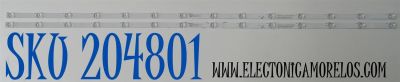KIT DE LEDS ORIGINAL PARA TV HISENSE 2 PIEZAS / NUMERO DE PARTE BK55H1U63B3030T0214362 / CRH-BK55H1U63B3030T0214362-REV1.6 / HD550HIU63-T0L4 / 2023053105 / BK55H1U63B / 1403319 / PANEL JHD550H1U62-T0LA / DIPSLAY PT550GT08-1 VER.1.0 / MODELO 55R6030N / 55A6NV 