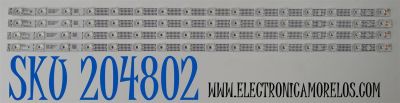 KIT DE LEDS ORIGINAL PARA TV TCL 4 PIEZAS / NUMERO DE PARTE 70HR332M16N01 / 70HR332M16N01 V1 / 70FZ / HR/H6/230530 / 053V0/LL2EA11R1C / 230101035220 / PANEL HK700WLEDM-CV01H / DISPLAY CV700U2-L02 REV:01 / MODELO 70S470G