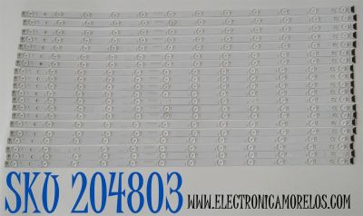 KIT DE LEDS ORIGINAL PARA TV SONY BARVIA 20 PIEZAS / NUMERO DE PARTE LB7502Y / LB7502Y V0_01 / 8598A / 7502Y000003 / 7Q2A3 / C75F / X916 N / PANEL YDDM075DGS11 / DISPLAY ST7461D04-6 V2.1 / MODELO XR-75X90CL / XR75X90CL