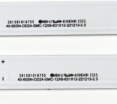 KIT DE LEDS ORIGINAL PARA TV SONY 12 PIEZAS / NUMERO DE PARTE 261501016755 / 40-65SN-OD24-SMC-12X6-631X12-221213-2.3 / 70401-01721 / LS65PAC / SVB650AT5 / S0L3N30B / 230707 04D / PANEL BOEI650WQ1 / DISPLAY HV650QUB-F9L / MODELO KD-65X77CL / XR-65X90CL - Imagen 3