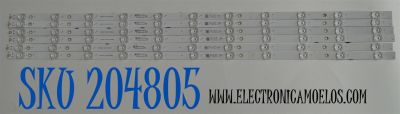 KIT DE LEDS ORIGINAL PARA TV HISENSE 6 PIEZAS / NUMERO DE PARTE JL.D750B1330-003AS-M / JL.D750B1330-003AS-M_V01 / HD750H1U71-T0L8K1/2023032401 / 1404041500 / PANEL HD750H1U71-T0L4K1\ROH / DISPLAY HV750QUB-F92 / MODELO 75R6E5 / 75A6NV
