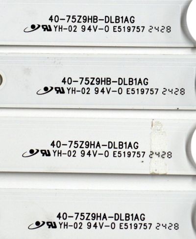 KIT DE LEDS ORIGINAL PARA TV TCL 16 PIEZAS / NUMERO DE PARTE 40-75Z9HA-DLB1AG / 40-75Z9HB-DLB1AG / CR:YHA / B0101-001494 / B0101-001495 / 240722-32NS4 / 240723-32NS4 / PANEL LVU750NDJL / DISPLAY ST7461D03-2 VER.2.3 / MODELO 75Q691G / 75Q691F - Imagen 4
