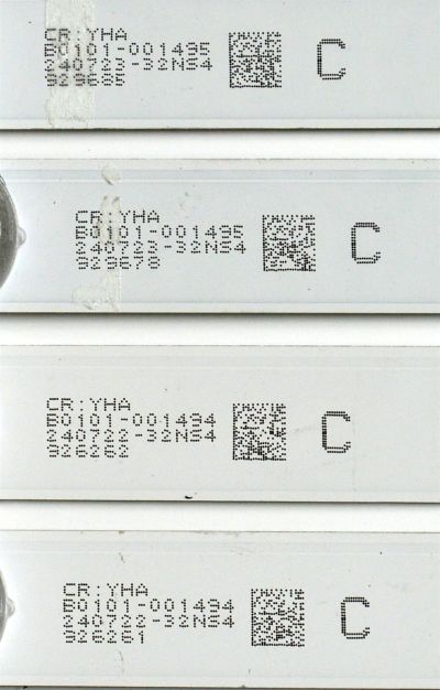 KIT DE LEDS ORIGINAL PARA TV TCL 16 PIEZAS / NUMERO DE PARTE 40-75Z9HA-DLB1AG / 40-75Z9HB-DLB1AG / CR:YHA / B0101-001494 / B0101-001495 / 240722-32NS4 / 240723-32NS4 / PANEL LVU750NDJL / DISPLAY ST7461D03-2 VER.2.3 / MODELO 75Q691G / 75Q691F - Imagen 3