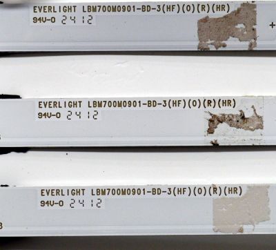 KIT DE LEDS ORIGINAL PARA TV VIZIO 6 PIEZAS / NUMERO DE PARTE LBM700M0901 / LBM700M0901-BC-3(HF)(0)(L)(HR) / LBM700M0901-BD-3(HF)(0)(L)(HR) / 210BZ09DLB33NBT00E / 210BZ09DRB33NBT00E / PANEL TPT700WR-U2T01.D / DISPLAY CV700U2-T01 REV:04 /MODELO V4K70M-0801 - Imagen 3