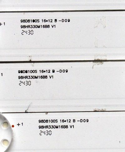 KIT DE LEDS ORIGINAL PARA TV LG 24 PIEZAS / NUMERO DE PARTE 98HR330M16A8 V1 / 98HR330M16B8 V1 / 98D8100S / 98D8100S 16 / 12 A-D09 / HR/17/240817 / 015X6/LJ2RC2R2D / 4L-ZX098T / PANEL LVU980C0DAN / DISPLAY ST9751D01-4 VER.2.2 / MODELO 98UT9000PUA.CUSCKH - Imagen 7