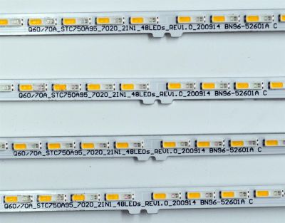 KIT DE LEDS ORIGINAL PARA TV SAMSUNG 4 PIEZAS / NUMERO DE PARTE BN96-52601A / Q60/70A_STC750A95__2INI_48LEDS_REV1.0_200914 BN96-52601A C / BN9652601A / PANEL CY-QA075FGHV7H / DISPLAY ST7461D02-M VER.2.1 / MODELO QN75Q7DAAFXZA - Imagen 2