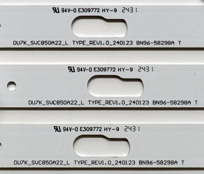 KIT DE LEDS ORIGINAL PARA TV SAMSUNG 15 PIEZAS / NUMERO DE PARTE BN96-58299A / BN96-58298A / BN96-58297A / DU7K_SVC850A22_R / DU7K_SVC850A22_L / DU7K_SVC850A22_R 58299A / 58298A / 58297A / PANEL CY-BD085HGAV2H / DISPLAY T850QVN04.1 / MODELO UN85DU7200DXZA - Imagen 5