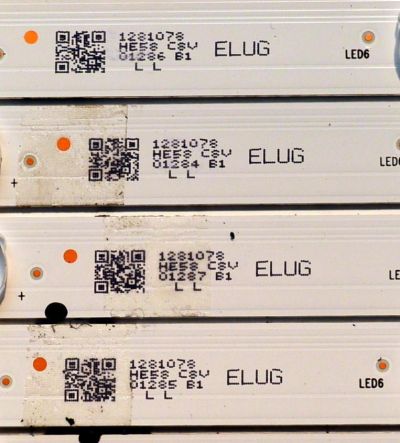 KIT DE LEDS ORIGINAL PARA TV HISENSE 8 PIEZAS / NUMERO DE PARTE LB5800N / HD580Y3U92-L8 / 2022041301 / LB5800N / HBH-L2 / 1281078 / HE58 C8V / ELUG / PANEL HD580Y3U92-L8 / DISPLAY CV580U1-T01 REV:02 / MODELO 58U6HF - Imagen 4