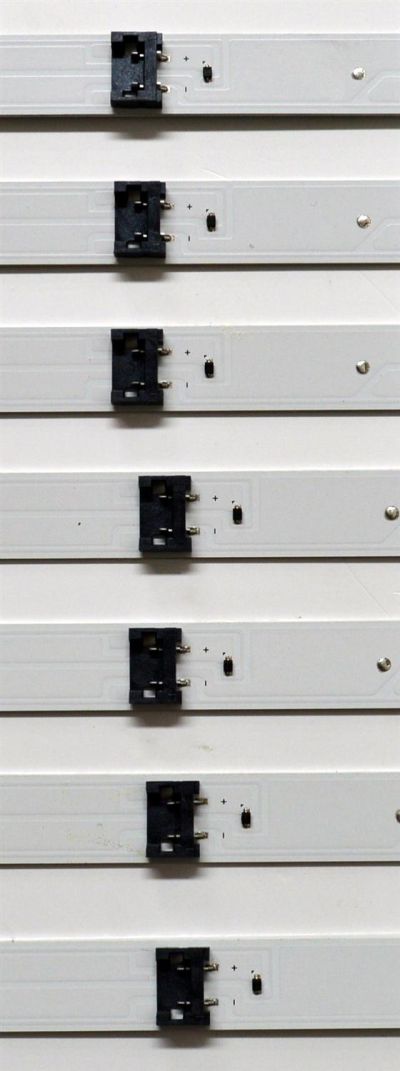 KIT DE LEDS ORIGINAL PARA TV LG 7 PIEZAS / NUMERO DE PARTE EAV65088301 / LEDAZ_Y23_SLIM TRIDENT_55UR80 H / LEDAZ_Y23_SLIM TRIDENT_55UR80_REV0.0_230517 / 4G551/5B29B / PANEL NC550TQG-VCKHN / ST5461D13-A VER.2.1 / MODELO 55UT7000PUA / 55UT7000PUA.BUSDLJM - Imagen 2