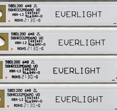KIT DE LEDS ORIGINAL PARA TV KALLEY 8 PIEZAS / NUMERO DE PARTE 58HR332M06A0 / 58HR332M06A0 V0 / 58D1200 / HR/10/210908 / 01X9C/LL2RC3R3D / 4C-LB580T-HR2 / PANEL LVU580PADX E0034 / DISPLAY CC580PV7D VER.01 / MODELO K-ATV58UHD - Imagen 3