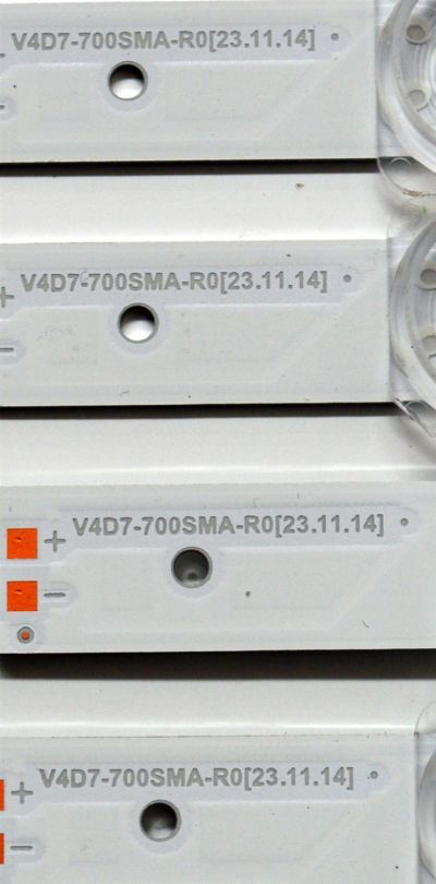 KIT DE LEDS ORIGINAL PARA TV SAMSUNG 8 PIEZAS / NUMERO DE PARTE BN96-58293A / BN96-58292A / V4D7-700SMA-R0 / V4D7-700SMB-R0 / 58293A / 58292A / PANEL CY-BD070HGSV2H / DISPLAY JE695R3HE1K / BN96-54406A / MODELO UN70DU7000 / UN70DU7200FXZA UB01 - Imagen 5