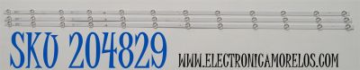 KIT DE LEDS ORIGINAL PARA TV PHILIPS 3 PIEZAS / NUMERO DE PARTE 55HR332M12AG V2 / 55HR332M12AG / 55N1 12X3 OM-C01 / HR/05/240406 / 007VP/LM2RA2R2C / 230101023440 / PANEL HK550WLEDM-JH4WH / DISPLAY PT550GT05-1 VER.2.0 / MODELO 55PUL6643/F7