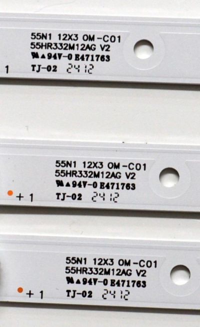 KIT DE LEDS ORIGINAL PARA TV PHILIPS 3 PIEZAS / NUMERO DE PARTE 55HR332M12AG V2 / 55HR332M12AG / 55N1 12X3 OM-C01 / HR/05/240406 / 007VP/LM2RA2R2C / 230101023440 / PANEL HK550WLEDM-JH4WH / DISPLAY PT550GT05-1 VER.2.0 / MODELO 55PUL6643/F7 - Imagen 4