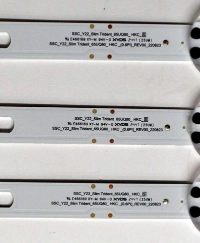 KIT DE LEDS ORIGINAL PARA TV LG 8 PIEZAS / NUMERO DE PARTE EAV65053201 / SSC_Y22_SLIM TRIDENT_65UQ80_HKC_S / SSC_Y22_SLIM TRIDENT_65UQ80_HKC_0.6PI_REV00_220823 / HKC650V0_D / PANEL NC650TQG-VHKH5 / DISPLAY PT650GT01-4 VER.1.0 / MODELO 65UQ7070ZUE.BUSULKR - Imagen 2