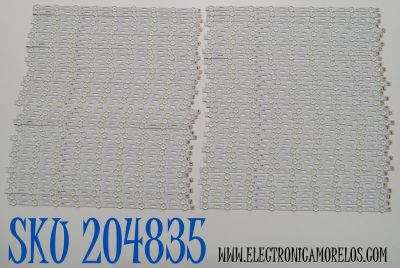KIT DE LEDS ORIGINAL PARA TV SAMSUNG 80 PIEZAS / NUMERO DE PARTE BN96-56745A / V3Q8-980SM0-R0 / HBH-H1 / 98U635 / 56745A / PANEL CY-TC098FKEV1H / DISPLAY HV980QUB-S1A / MODELO QN98Q80CDFXZA / QN98Q80CDFXZA BA02
