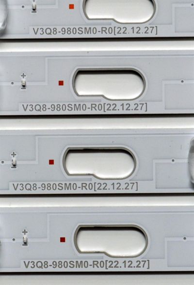 KIT DE LEDS ORIGINAL PARA TV SAMSUNG 80 PIEZAS / NUMERO DE PARTE BN96-56745A / V3Q8-980SM0-R0 / HBH-H1 / 98U635 / 56745A / PANEL CY-TC098FKEV1H / DISPLAY HV980QUB-S1A / MODELO QN98Q80CDFXZA / QN98Q80CDFXZA BA02 - Imagen 3