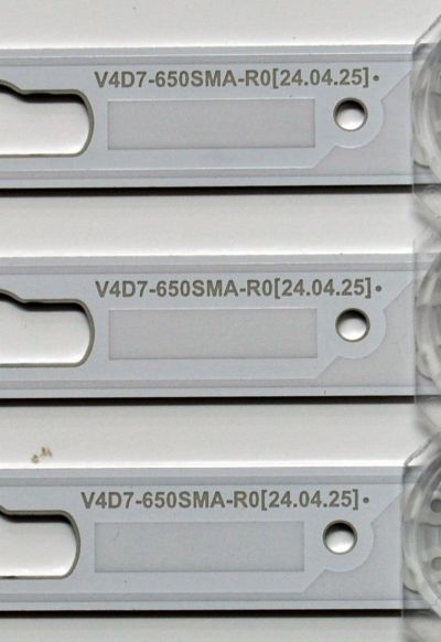 KIT DE LEDS ORIGINAL PARA TV SAMSUNG 6 PIEZAS / NUMERO DE PARTE BN96-58291A / BN96-68289A / V4D7-650SMA-R0 / V4D7-650SMB-R0 / 58291A / 68289A / PANEL CY-BD065HGSV4H / DISPLAY JR645R3HD1K / MODELO UN65DU6900FXZA / UN65DU6900FXZA UF06 - Imagen 5