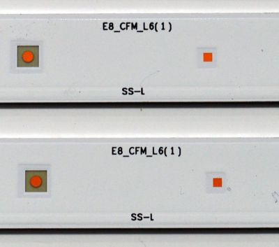 KIT DE LEDS ORIGINAL PARA TV SAMSUNG 8 PIEZAS / NUMERO DE PARTE  BN96-50458A / BN96-50459A / LM41-00874A / 910A / LM41-00873A / 909A / L1_TU7K / E8_CFM_R5(1) / 50458A / 50459A / PANEL CY-BT058HGCV6H / DISPLAY PT580GT03-1 VER.1.0 / MODELO UN58TU690TFXZA - Imagen 4