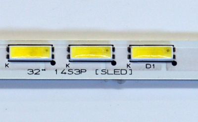 LED ORIGINAL PARA TV PHILIPS 1 PIEZA / NUMERO DE PARTE UDULED0SM008 / UDULED0SM008 REV.A / 32" 14S3P (SLED) / PANEL U24F1XH / MODELO 32PFL1904/F7 - Imagen 2