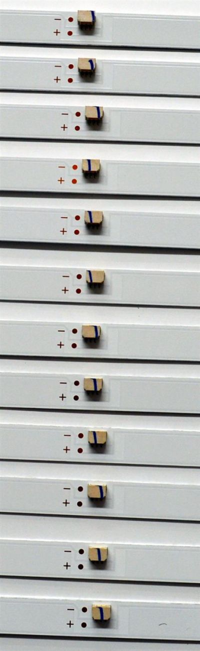 KIT DE LEDS ORIGINAL PARA TV JVC / 12 PIEZAS / NUMERO DE PARTE 4708-K75DJ1-A1113N01 / K750WDJ1 A1 / XRJ1060 / HNSL4708RA0 / 111206-75J11084 / K750WDJ1 / 249464 / JF-240918-3195E532 / PANEL K750WDJ1 / DISPLAY HV750QUB-F91 / MODELO SI75URF / ONR75J1U-MX - Imagen 4