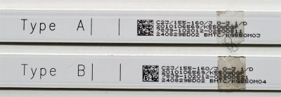 KIT DE LEDS ORIGINAL PARA TV ONN 5 PIEZAS / NUMERO DE PARTE 303KG550001D / 303KG550002D / KG55D08A-ZC42AG-02D / KG55D08B-ZC42AG-01D / 2010106569 / 7839-102012 / BMTC / KG550M04 / KG550M03 / PANEL K550WDGF / DISPLAY LC550EQC / MODELO 100012586 55" - Imagen 2