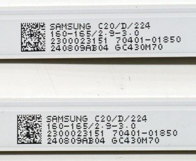 KIT DE LEDS ORIGINAL PARA TV VIZIO 2 PIEZAS / NUMERO DE PARTE 303HX430051CD / HFSX43D10-ZC42AG-09CD / B005P00108211A / 2300023151 / 70401-01850 / 240809AB04 / GC430M70 / PANEL BOEI430WU1 / DISPLAY HV430FHB-F91 / MODELO VFD43M-0804 / VFD43M-0804 LBVFU6JA - Imagen 2