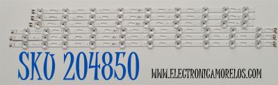 KIT DE LEDS ORIGINAL PARA TV SAMSUNG 6 PIEZAS / NUMERO DE PARTE BN96-58291A / BN96-58289A / 65RR00 / 65LR00 / 58291A / 58289A / PANEL CY-BD065HGSV2H / DISPLAY JR645R3HD1K / MODELO UN65DU7200BXZA / UN65DU7200BXZA UB01