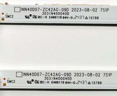 KIT DE LEDS ORIGINAL PARA TV SELECT SERIES ROKU 2 PIEZAS / NUMERO DE PARTE 303IN400040D / INN40D07-ZC42AG-09D / B351B0000 / 59CAB0LB / 00GV25 / MODELO 40R3BX - Imagen 4