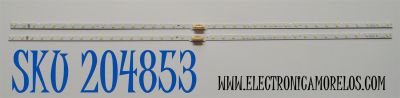 KIT DE LEDS ORIGINAL PARA TV SAMSUNG 2 PIEZAS / NUMERO DE PARTE BN96-45953B / LM41-00630A / 45953B / L1_NU7.1/7.3 / D9_CDM_S19(2) / R1.2_S1C_100 / PANEL CY-CN049HGLV2H / DISPLAY LSF490FN06-L02 / BN96-39044D / MODELO UN49NU6300FXZA / UN49NU6300FXZA FA01