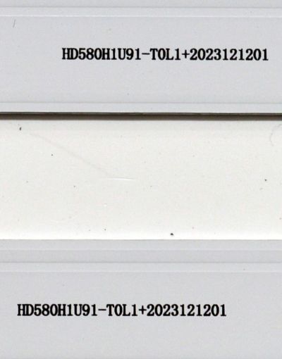 KIT DE LEDS ORIGINAL PARA TV HISENSE  2 PIEZAS / NUMERO DE PARTE JL.D580G1330-003AS-M / JL.D580G1330-003AS-M_V02 / HD580H1U91-T0L1 / 2023121201 / 2023121201 / 1400348500 / 2204 230631 / PANEL HD580H1U91-T0L1/ROH / DISPLAY CV580U4-L01 / MODELO 58R6E5 - Imagen 2