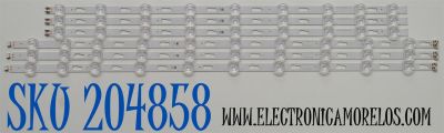 KIT DE LEDS ORIGINAL PARA TV SAMSUNG 6 PIEZAS / NUMERO DE PARTE BN96-58291A / BN96-58289A / V4D7-650SMA-R0 / V4D7-650SMB-R0 / 58291A / 58289A / PANEL CY-BD065HGHV2H / DISPLAY ST6451D06-1 V2.1 / MODELO UN65DU7200DXZA / UN65DU7200DXZA CC03