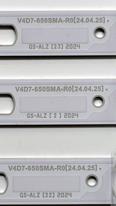 KIT DE LEDS ORIGINAL PARA TV SAMSUNG 6 PIEZAS / NUMERO DE PARTE BN96-58291A / BN96-58289A / V4D7-650SMA-R0 / V4D7-650SMB-R0 / 58291A / 58289A / PANEL CY-BD065HGHV2H / DISPLAY ST6451D06-1 V2.1 / MODELO UN65DU7200DXZA / UN65DU7200DXZA CC03 - Imagen 7