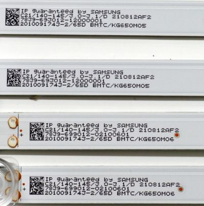 KIT DE LEDS ORIGINAL PARA TV HISENSE 10 PIEZAS / NUMERO DE PARTE 303KG650002 / 303KG65001 / KG65D6B-ZCAG-01 / KG65D6A-ZCAG-01 / K650WDF A4 / 4708-K65WDF-A4113N31 / 4708-K65WDF-A4113N21 / PANEL K650WDF / DISPLAY LC650EQQ (SM)(A3) / MODELO 65R6E4 - Imagen 5