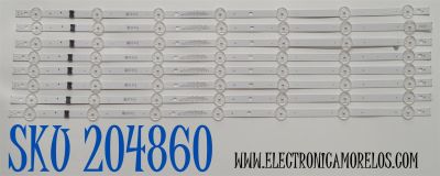 KIT DE LEDS ORIGINAL PARA TV LG 8 PIEZAS / NUMERO DE PARTE EAV65056001 / SSC_Y24_SLIM_TRIDENT_65UT80_LGD_S / SSC_Y24_SLIM_TRIDENT_65UT80_LGD_(0.6PI)_REV00 / LGD 650Z5_D / PANEL NC650TQG-AAKHA / DISPLAY LC650EQC (SP) (A1) / MODELO 65UT7550AUA.BUSYLKR